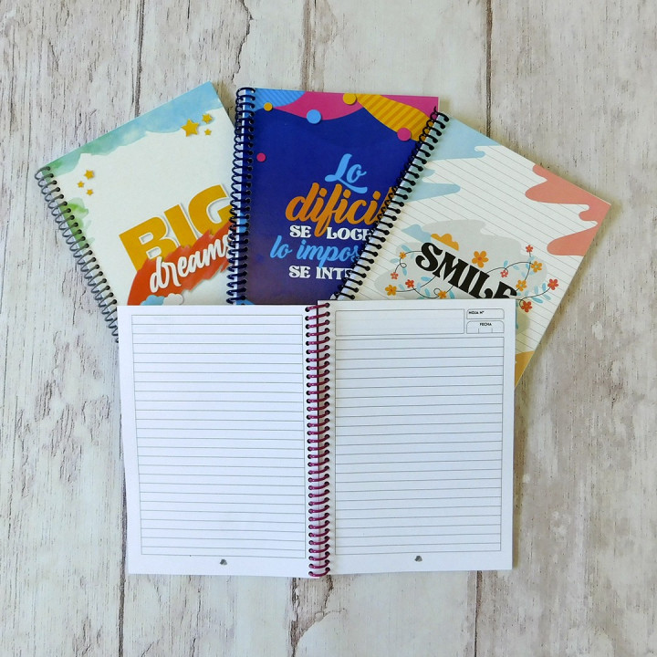 CUADERNO Tamaño A5 Anillados Conv.