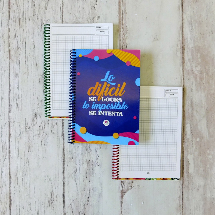 CUADERNO Tamaño A5 Anillados Conv.