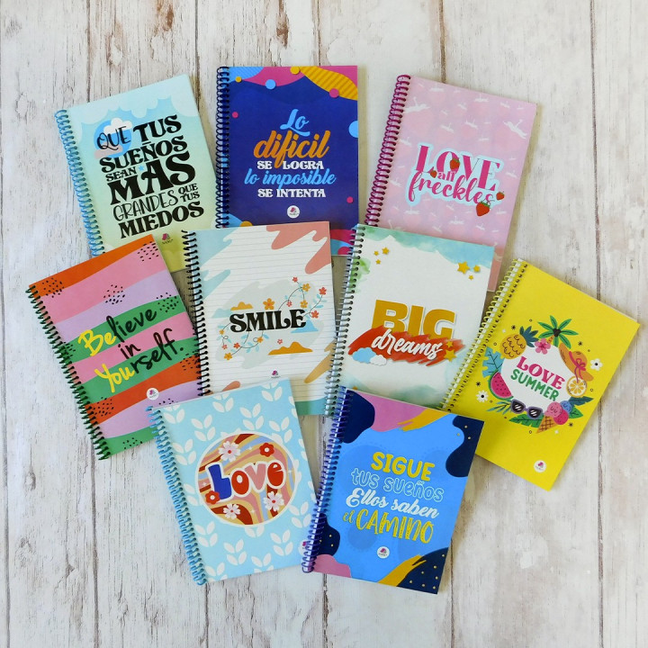 CUADERNO Tamaño A5 Anillados Conv.