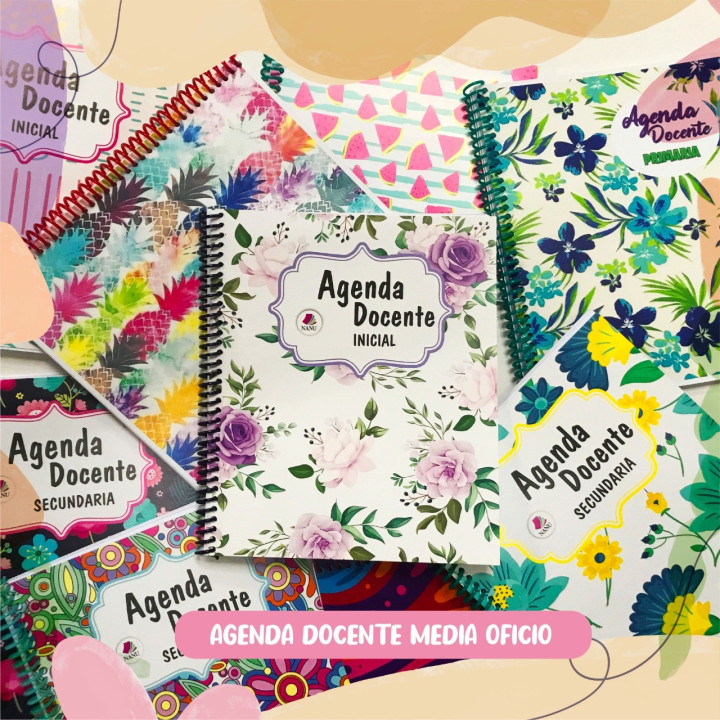 AGENDA DOCENTE  MEDIA OFICIO 17x21