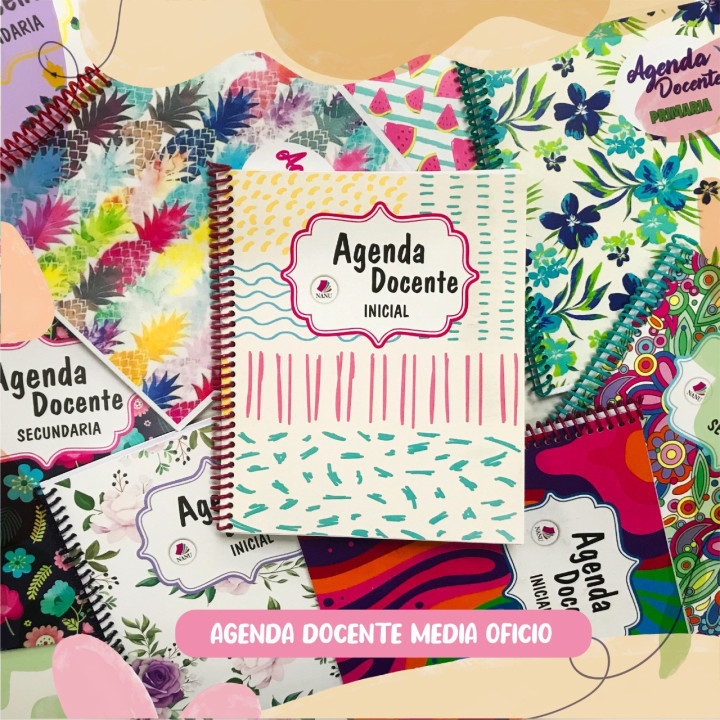 AGENDA DOCENTE  MEDIA OFICIO 17x21