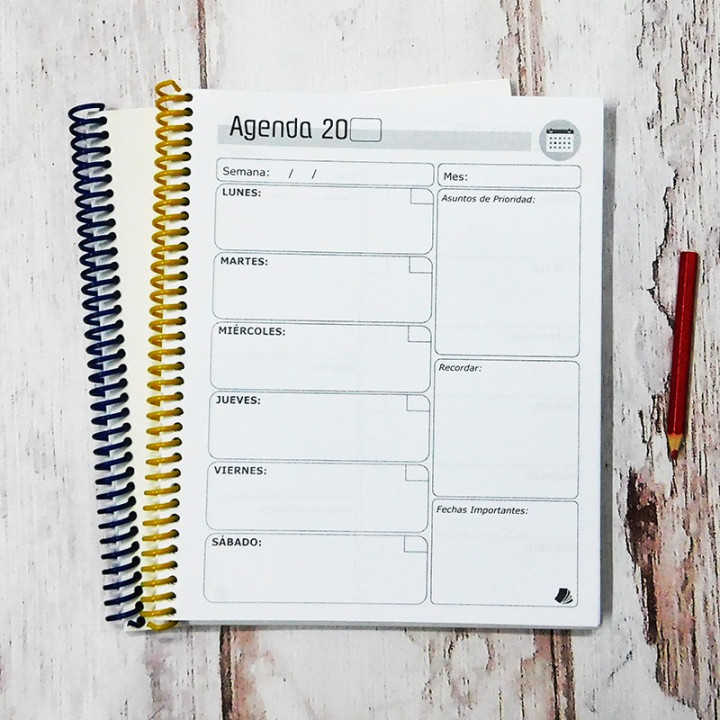 AGENDA DOCENTE  MEDIA OFICIO 17x21
