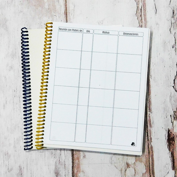 AGENDA DOCENTE  MEDIA OFICIO 17x21