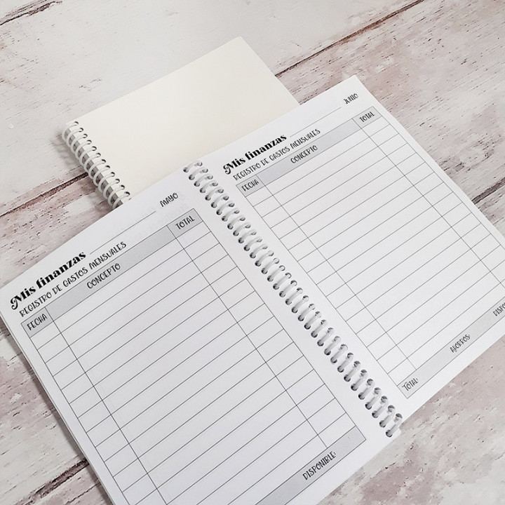 AGENDA PERPETUA TAMAÑO A5 B&N Sublimable