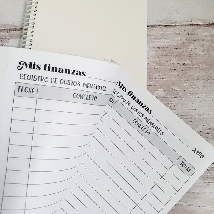 AGENDA PERPETUA TAMAÑO A5 B&N Sublimable