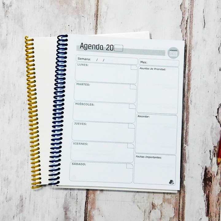AGENDA DOCENTE  MEDIA OFICIO 17x21