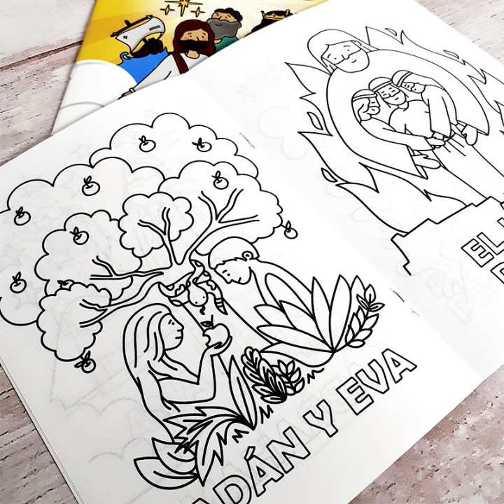 LIBRO PARA COLOREAR HISTORIAS BIBLICAS