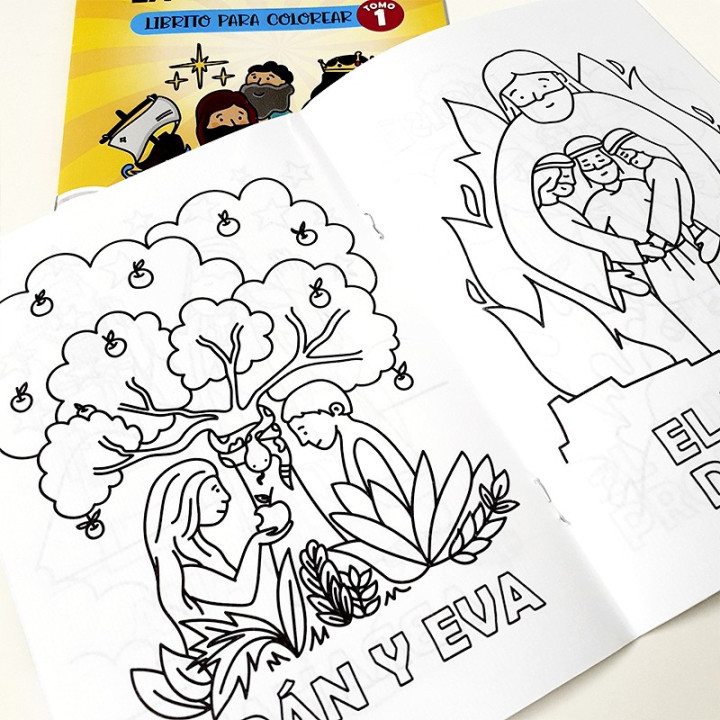 LIBRO PARA COLOREAR HISTORIAS BIBLICAS