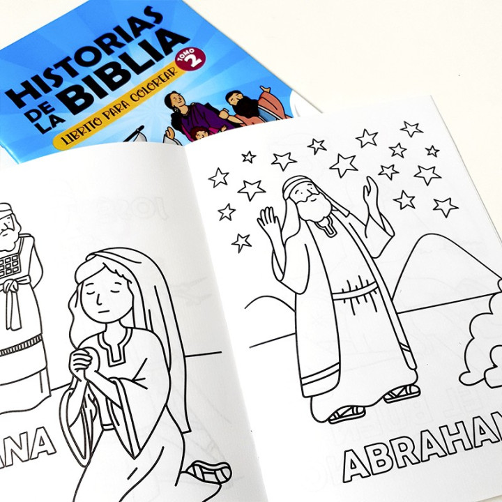 LIBRO PARA COLOREAR HISTORIAS BIBLICAS