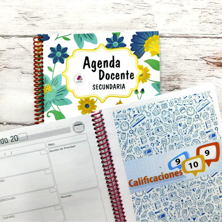 AGENDA DOCENTE  MEDIA OFICIO 17x21