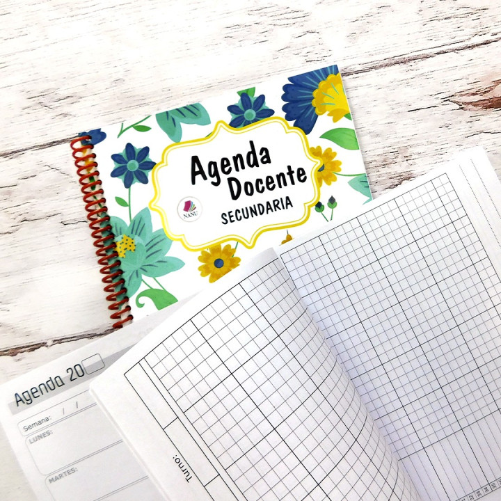 AGENDA DOCENTE  MEDIA OFICIO 17x21