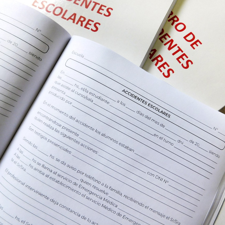 LIBRO DE ACCIDENTES ESCOLARES