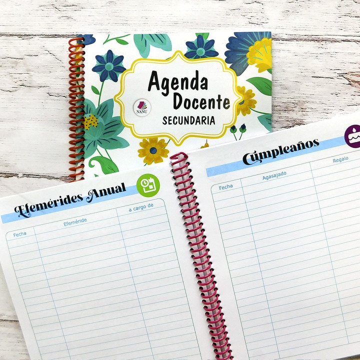 AGENDA DOCENTE  MEDIA OFICIO 17x21