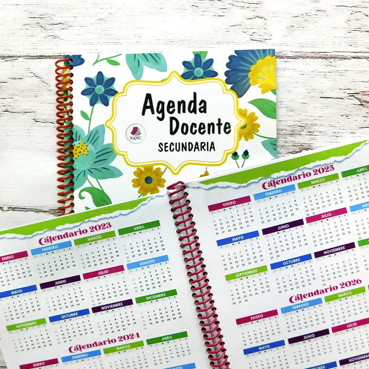 AGENDA DOCENTE  MEDIA OFICIO 17x21
