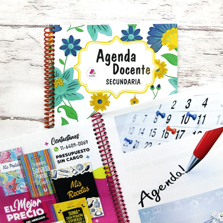 AGENDA DOCENTE  MEDIA OFICIO 17x21