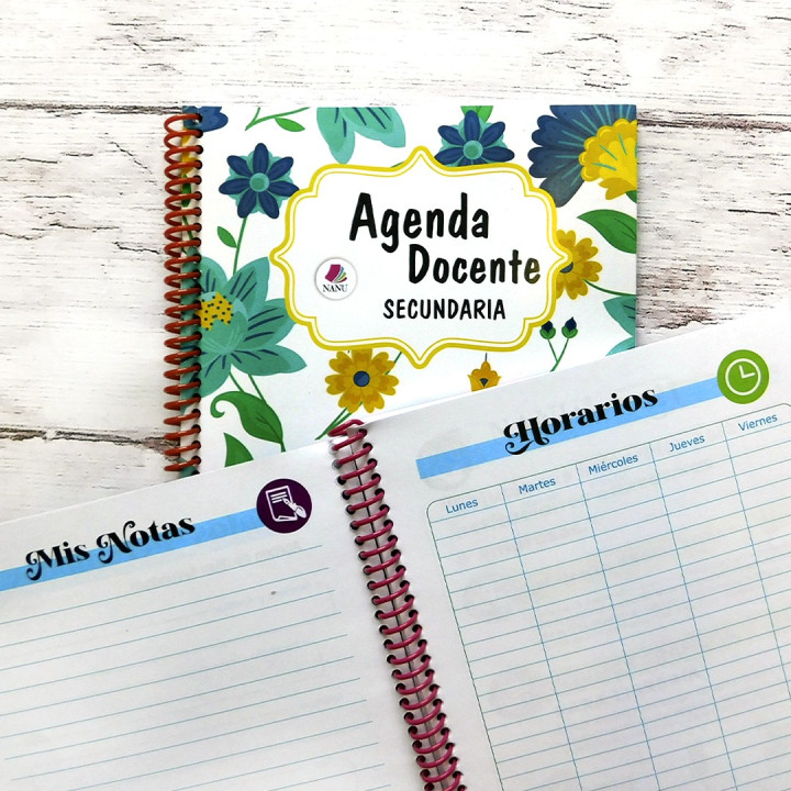 AGENDA DOCENTE  MEDIA OFICIO 17x21