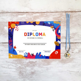 MEDALLA,DIPLOMA Y CINTA Egresaditos