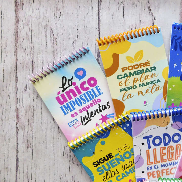 ANOTADORES CON FRASES MOTIVADORAS Conv.