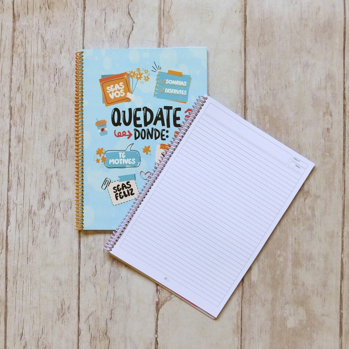 CUADERNO Tamaño A4 Universitario Anillado Conv.