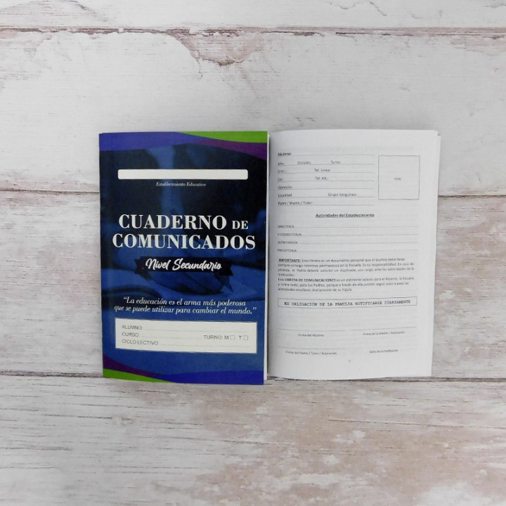 CUADERNO DE COMUNICADOS GENERICO DE LA PROV BS AS