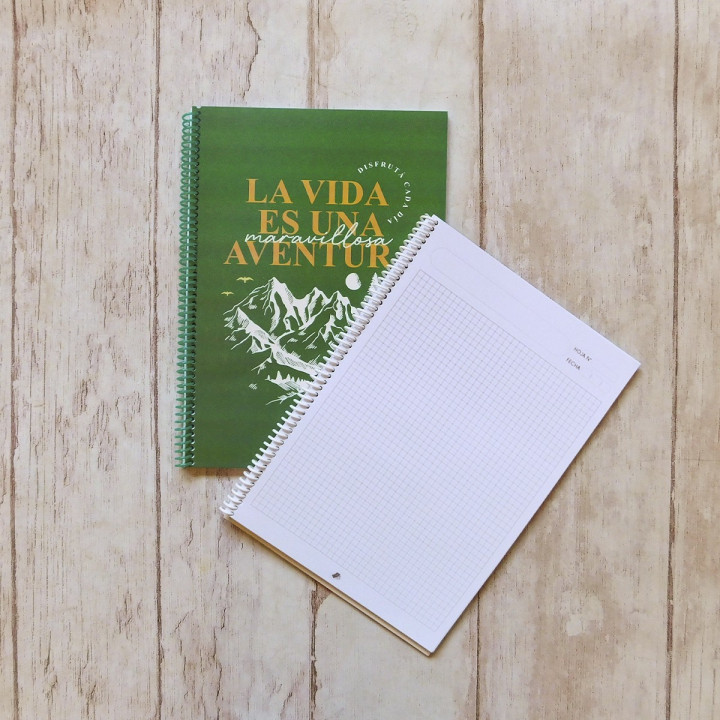 CUADERNO Tamaño A4 Universitario Anillado Conv.