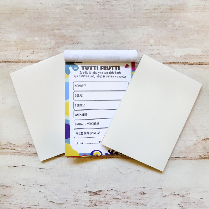 CHECKLIST BLOCK DE JUEGOS SUBLIMABLE