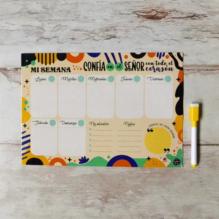 PLANNER SEMANAL A4 IMANTADO Religioso