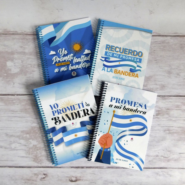 CUADERNO 20X14 Promesa a la Bandera