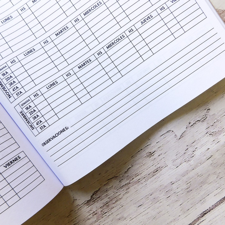LIBRO DE FIRMA POR HORA