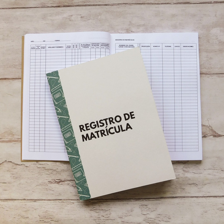 LIBRO MATRICULA / INSCRIPCION
