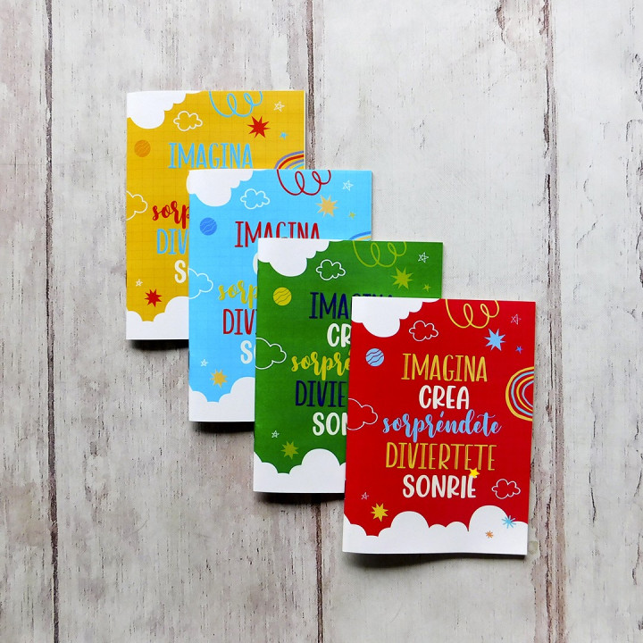 CUADERNO 10X14 ABROCHADO HOJAS LISAS