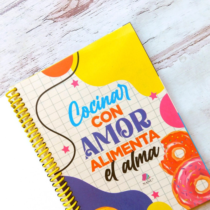 CUADERNO PARA RECETAS Int. Full Color Conv