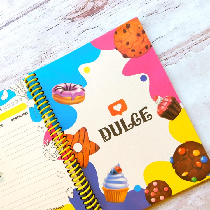 CUADERNO PARA RECETAS Int. Full Color Conv