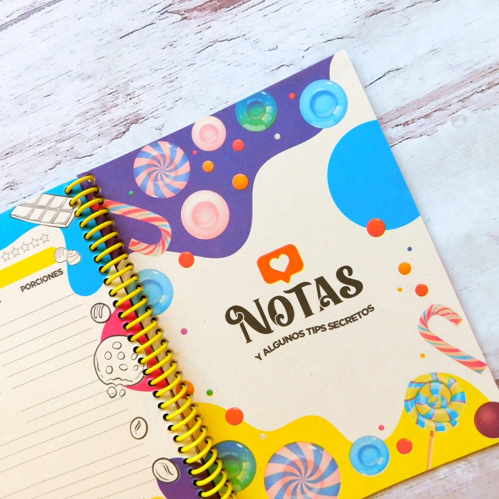 CUADERNO PARA RECETAS Int. Full Color Conv
