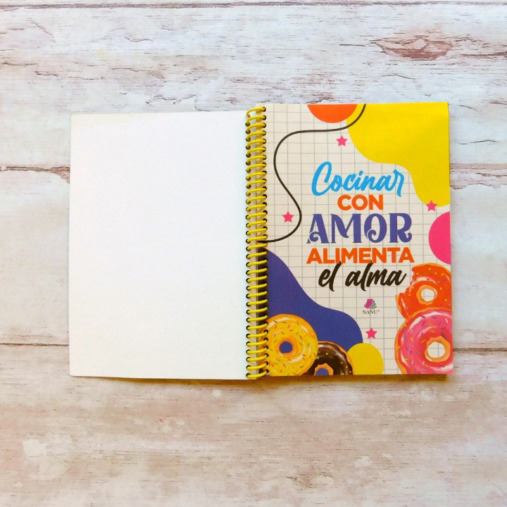 CUADERNO PARA RECETAS Int. Full Color Conv