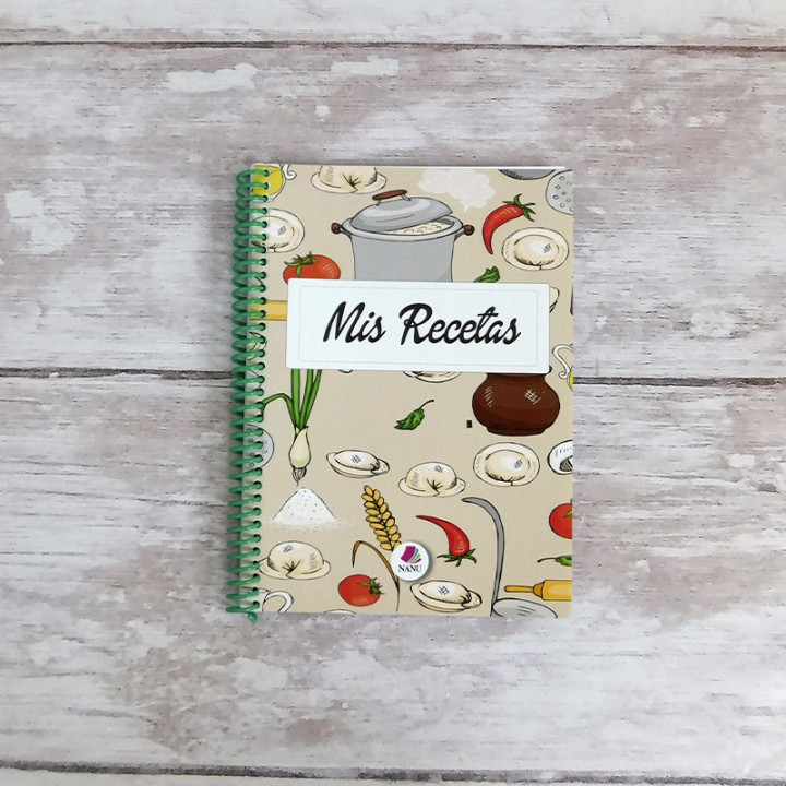 CUADERNO PARA RECETAS Int. B&N Conv.