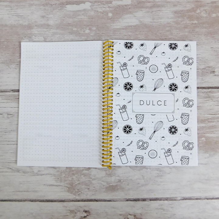 CUADERNO PARA RECETAS Int. B&N Conv.