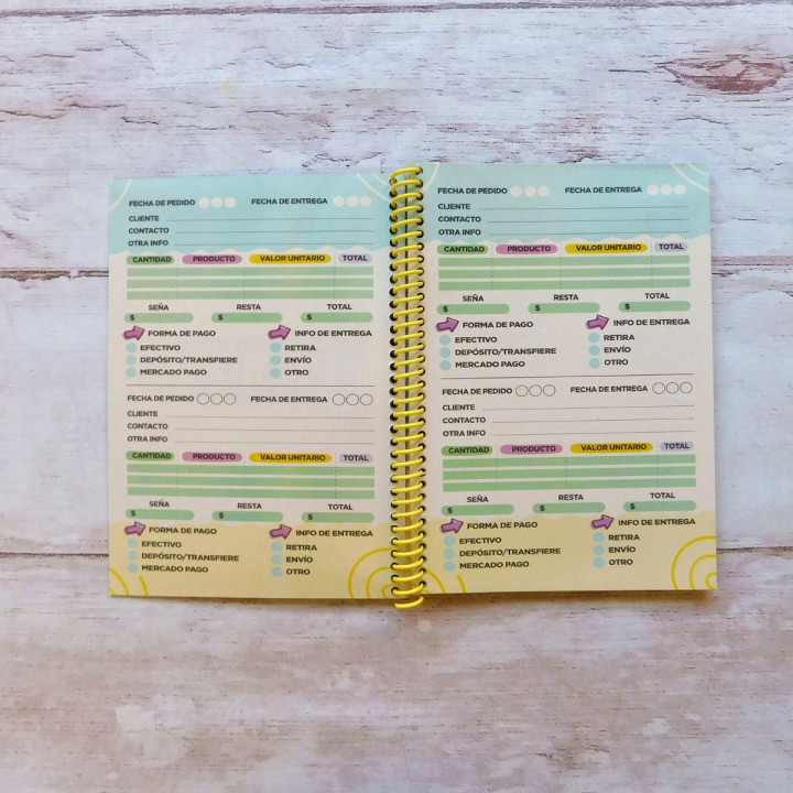 CUADERNO DE PEDIDOS/ EMPRENDEDORES Int. Full Color Conv