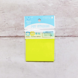 BLOCK DE NOTAS ADHESIVADO FLUOR TRANSPARENTE