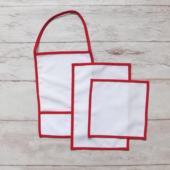 SET JARDIN Sublimable  (TOALLA CON BOLSILLO, SERVILLETA, MANTEL)