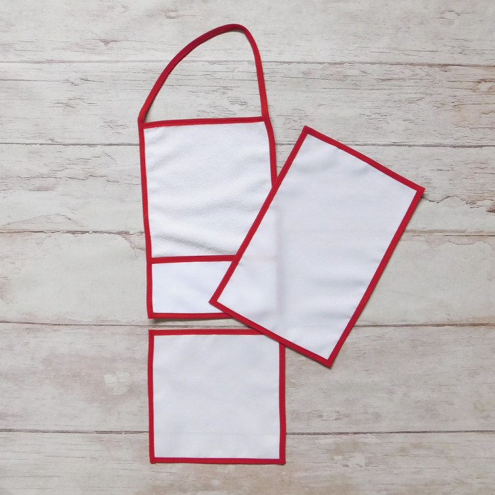 SET JARDIN Sublimable  (TOALLA CON BOLSILLO, SERVILLETA, MANTEL)