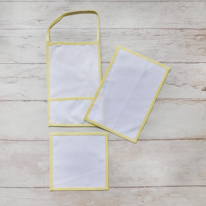SET JARDIN Sublimable  (TOALLA CON BOLSILLO, SERVILLETA, MANTEL)