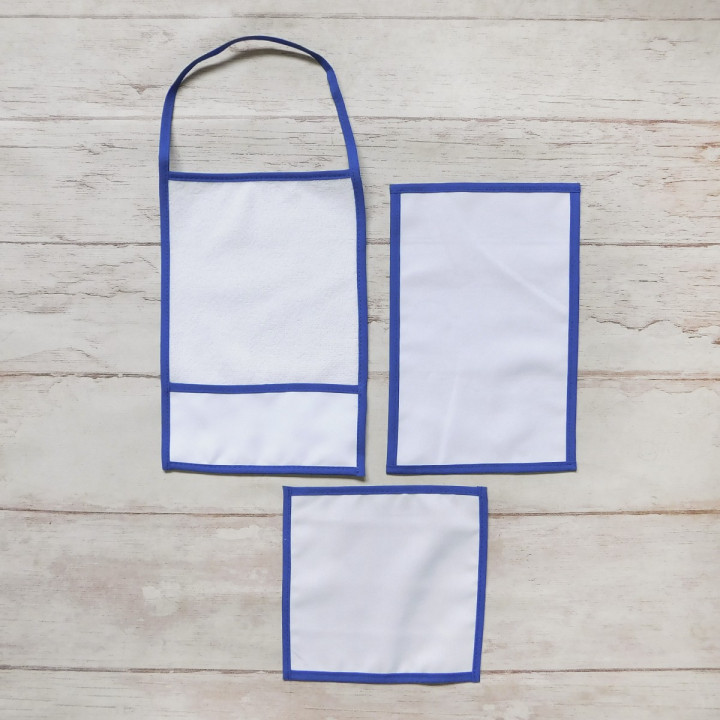 SET JARDIN Sublimable  (TOALLA CON BOLSILLO, SERVILLETA, MANTEL)