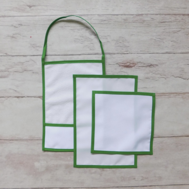 SET JARDIN Sublimable  (TOALLA CON BOLSILLO, SERVILLETA, MANTEL)
