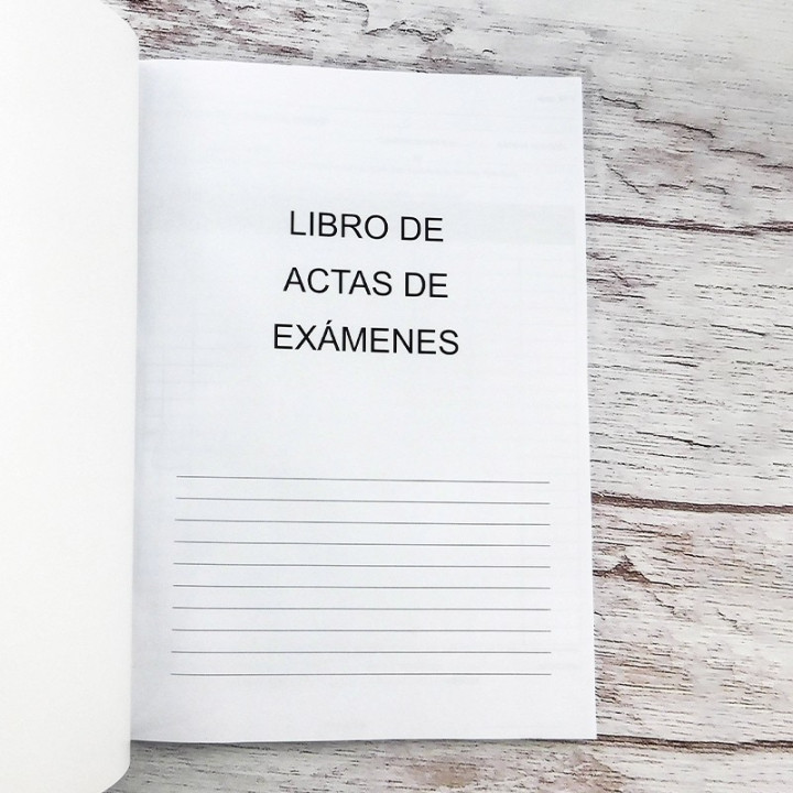LIBRO ACTA DE EXAMEN