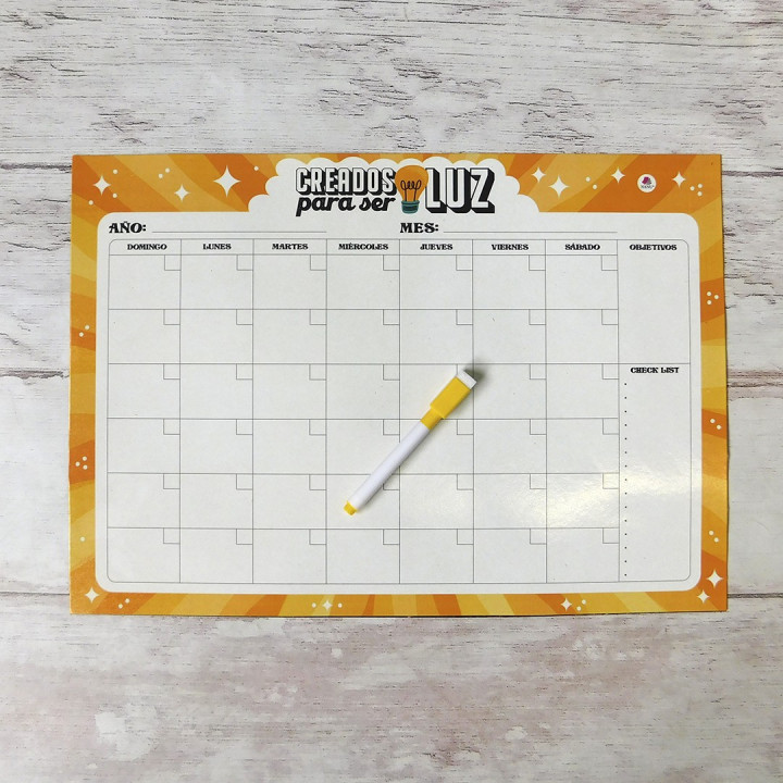 PLANNER MENSUAL IMANTADO A3 Religioso