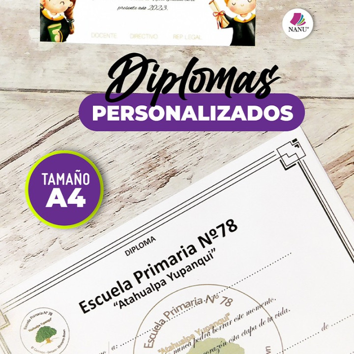 Diploma Personalizado A4 (10 días háb.)