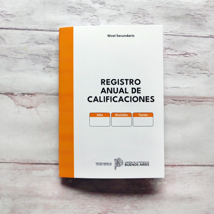 REGISTRO ANUAL DE CALIFICACIONES Prov Bs As