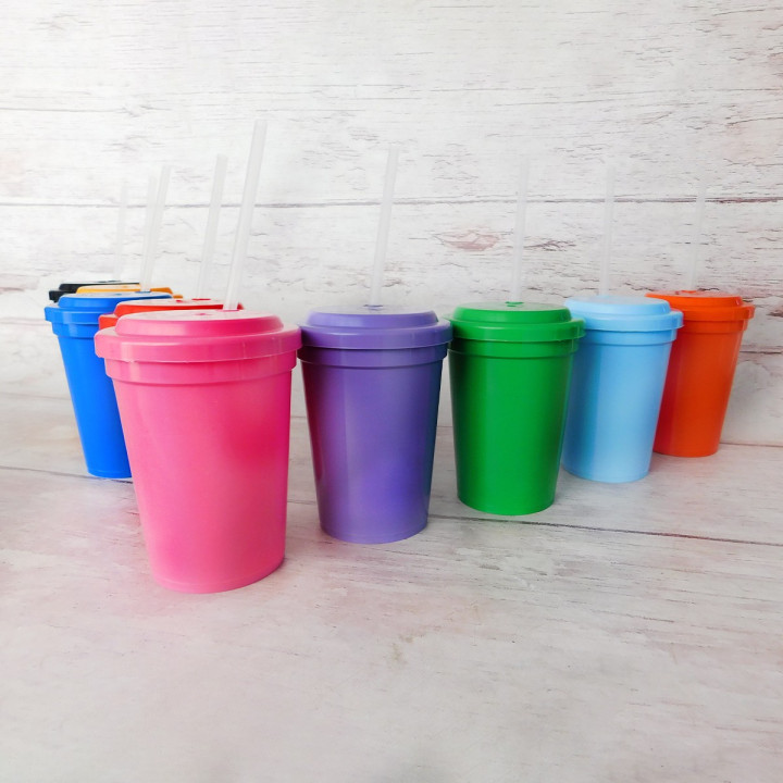 Vasos con Sorbete Colores Surtidos