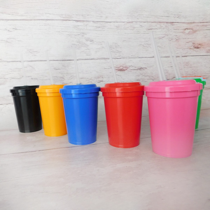 Vasos con Sorbete Colores Surtidos